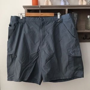 Reel legends performance clothing shorts slate blue, pockets size 42